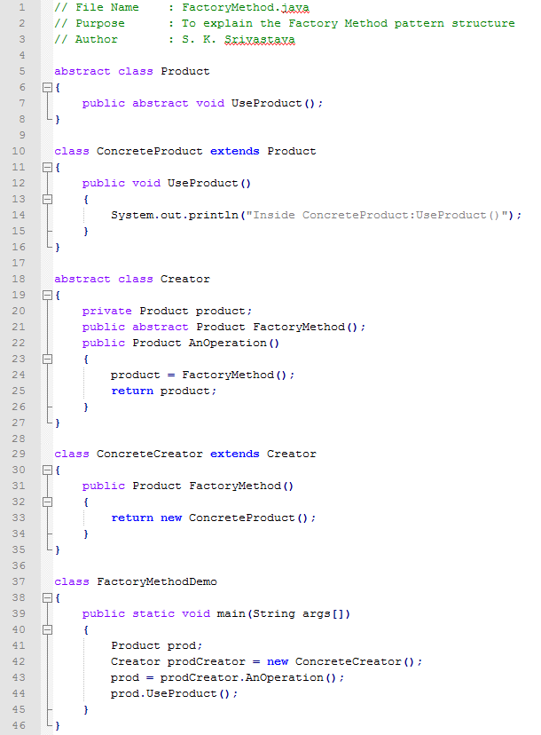 Factory Method design pattern In Java