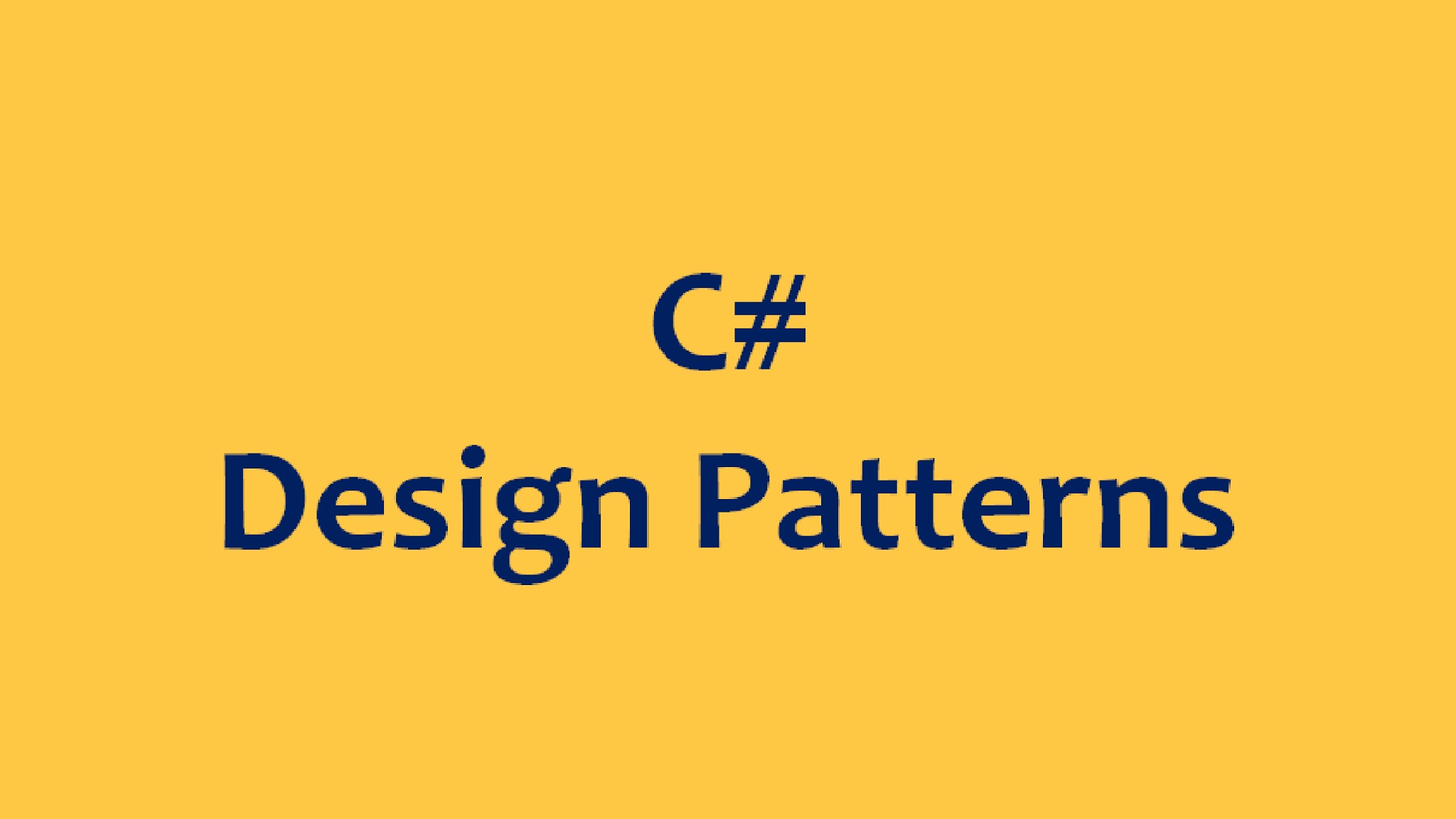 Design Patterns In C# online course