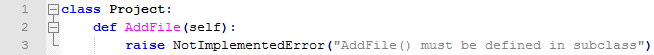 Building Framework in Python - Abstract Method