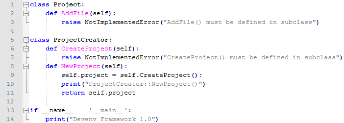 Creating a Framework in Python - Code of python framework