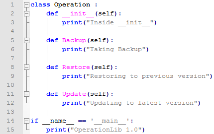 Writing a Python library - Code of library